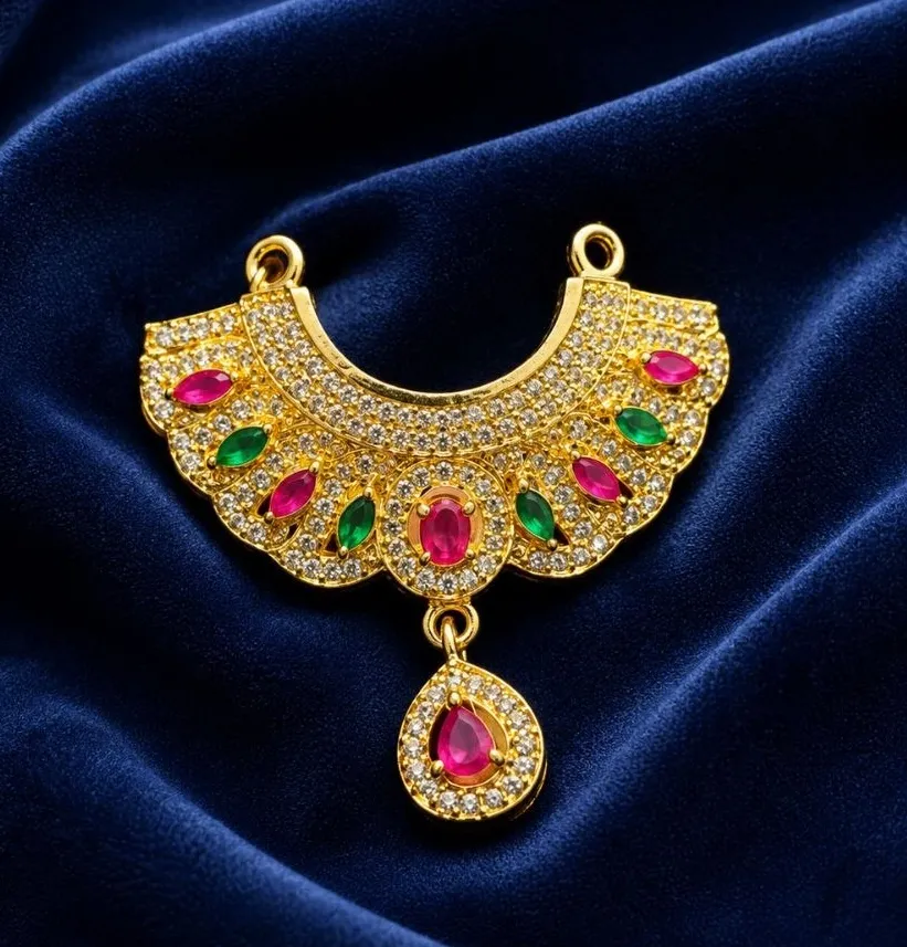 Laddu Gopal AD Choker Necklace for Size 3 | Designer Kanha Ji Jewellery Haar