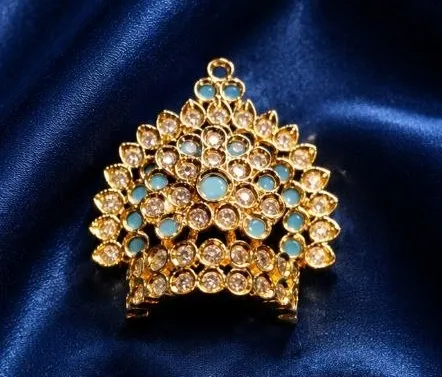 Laddu Gopal AD Mukut Size 2 | Designer Kanha Ji Mukut | Janmashtami Shringar Jewellery