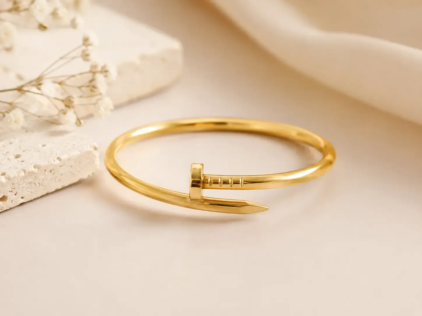 Keyura Sleek Korean-Inspired Gold Chain Bracelet for Women