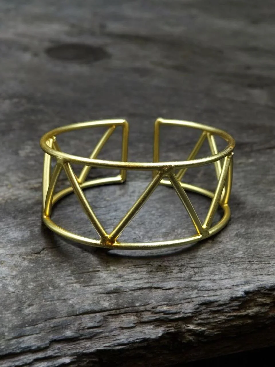 Gold Plated Geometric Bracelet – view 5