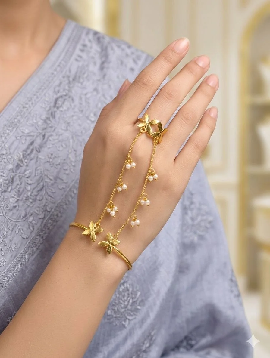 Gold Plated Star Hathphool