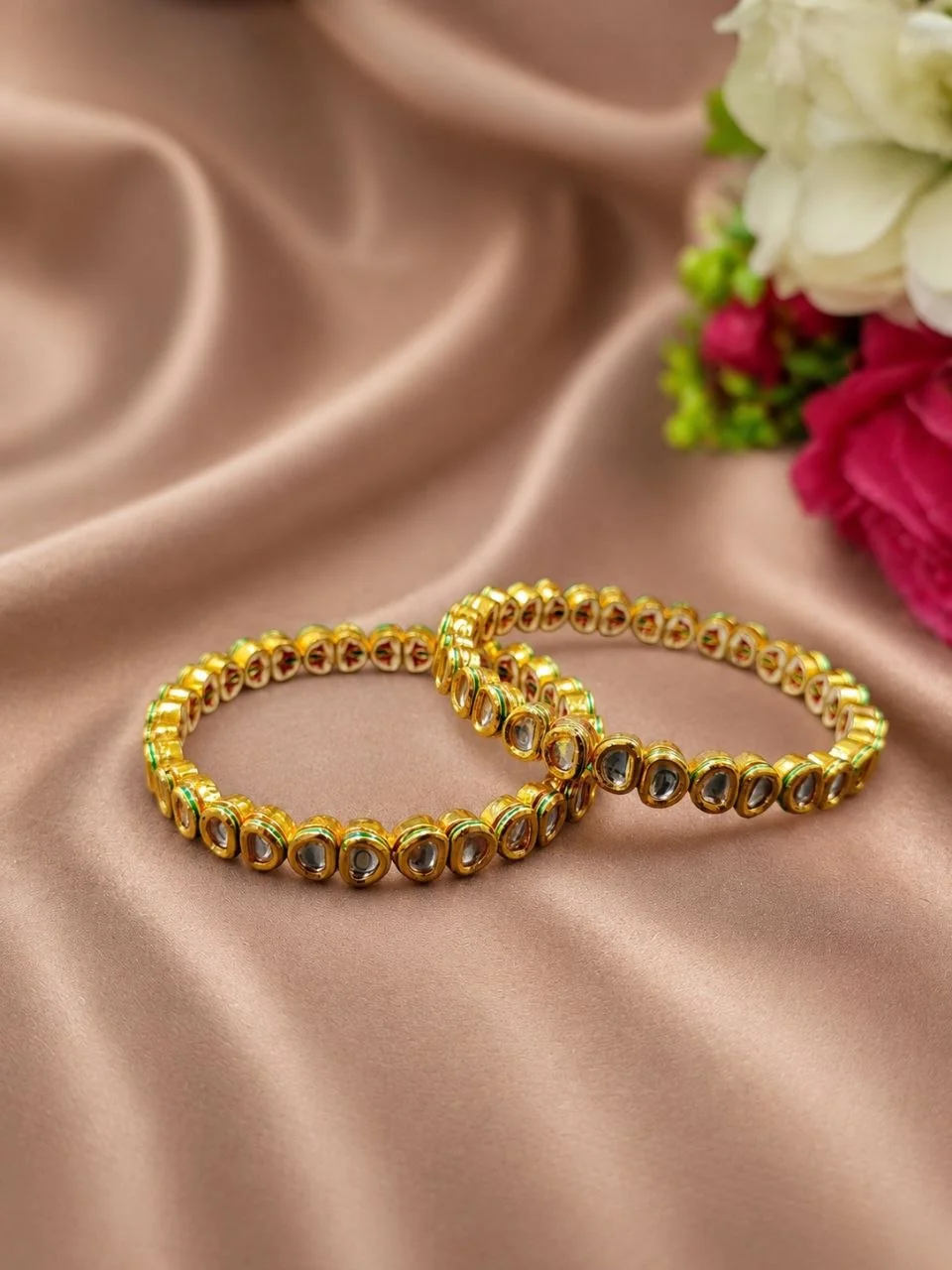 Gold Plated Antique Bangle