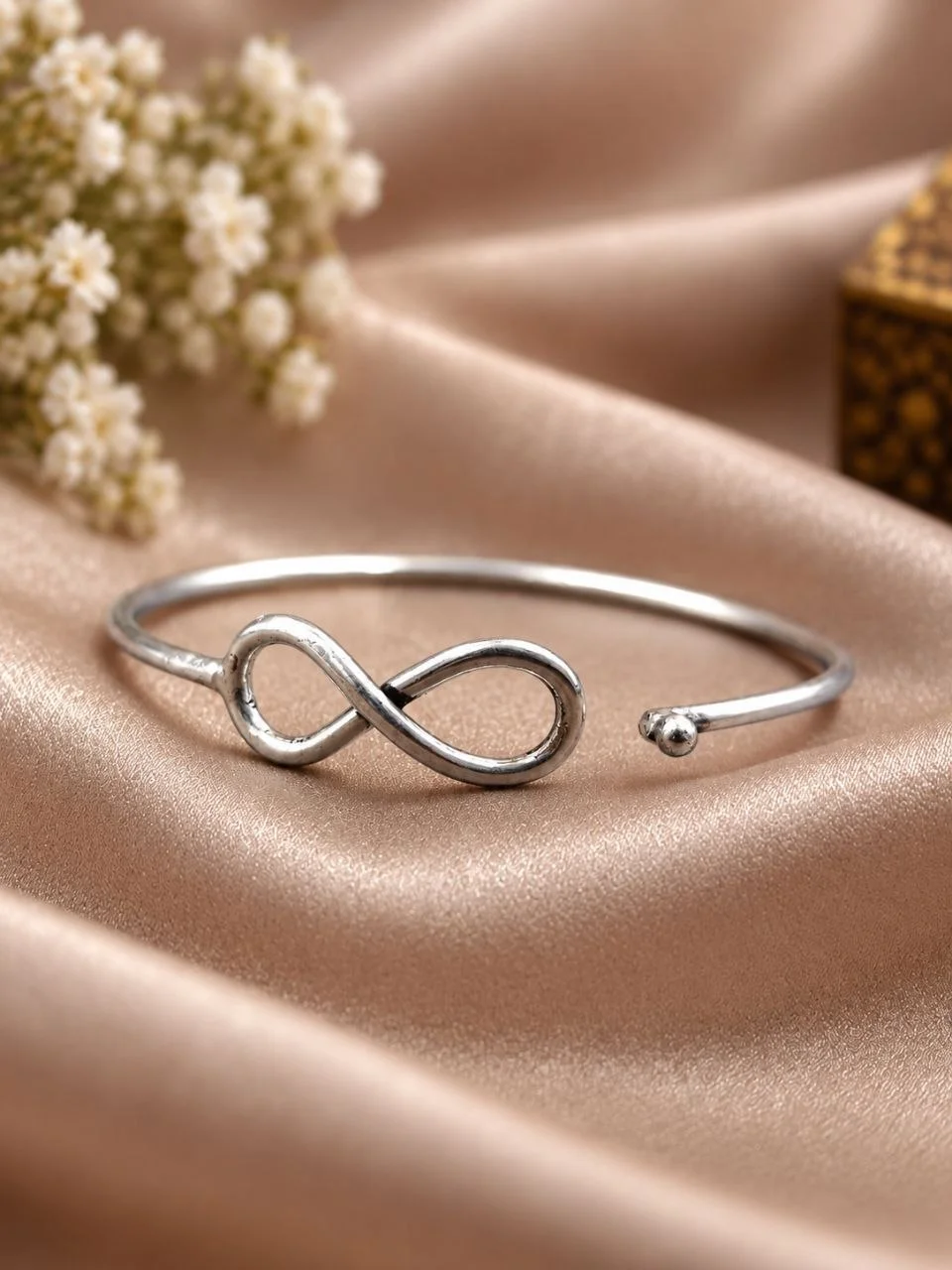 Oxidised Infinity Bracelet – view 3