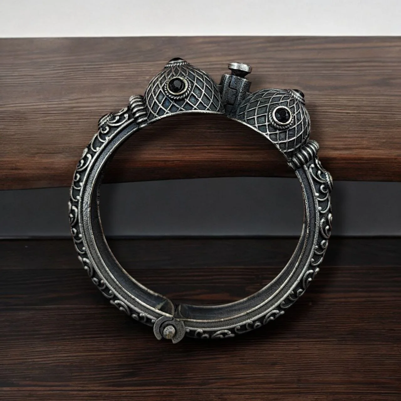 Oxidised Ornate Kada