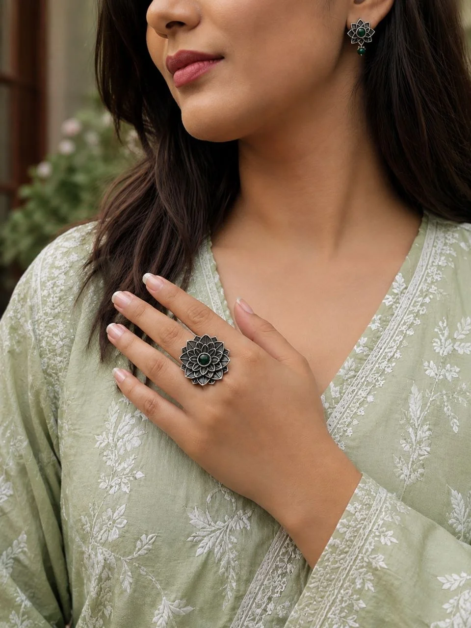 Oxidised Marigold Ring