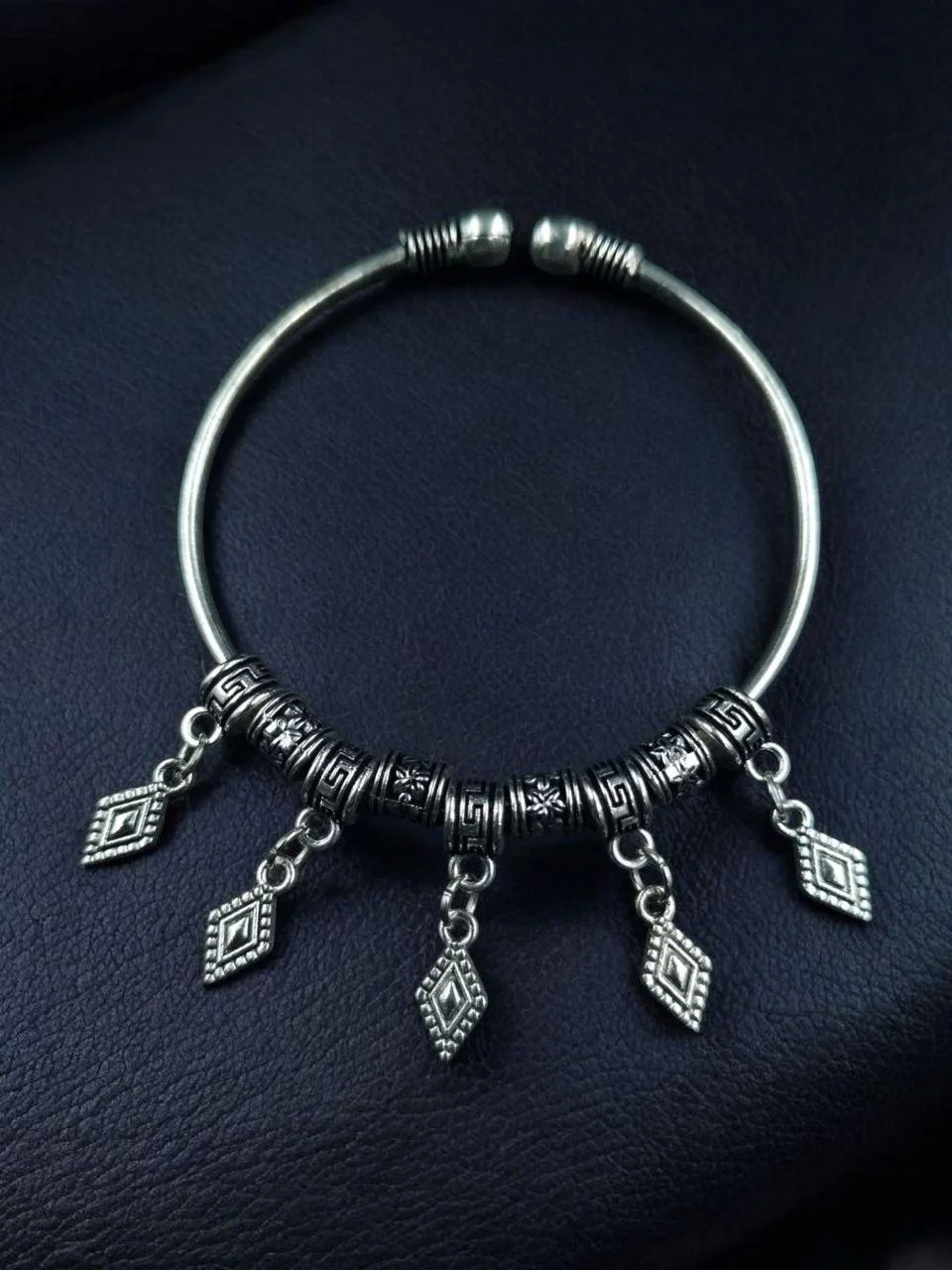 Oxidised Charm Bracelet – view 3