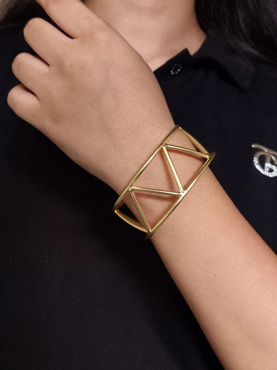Gold Plated Geometric Bracelet