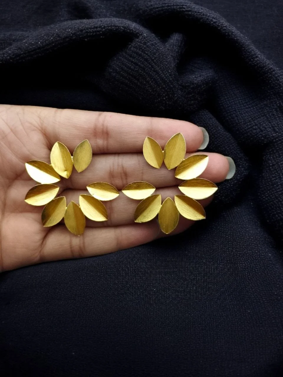 Petal Sweep Ear Climber Earrings – view 2