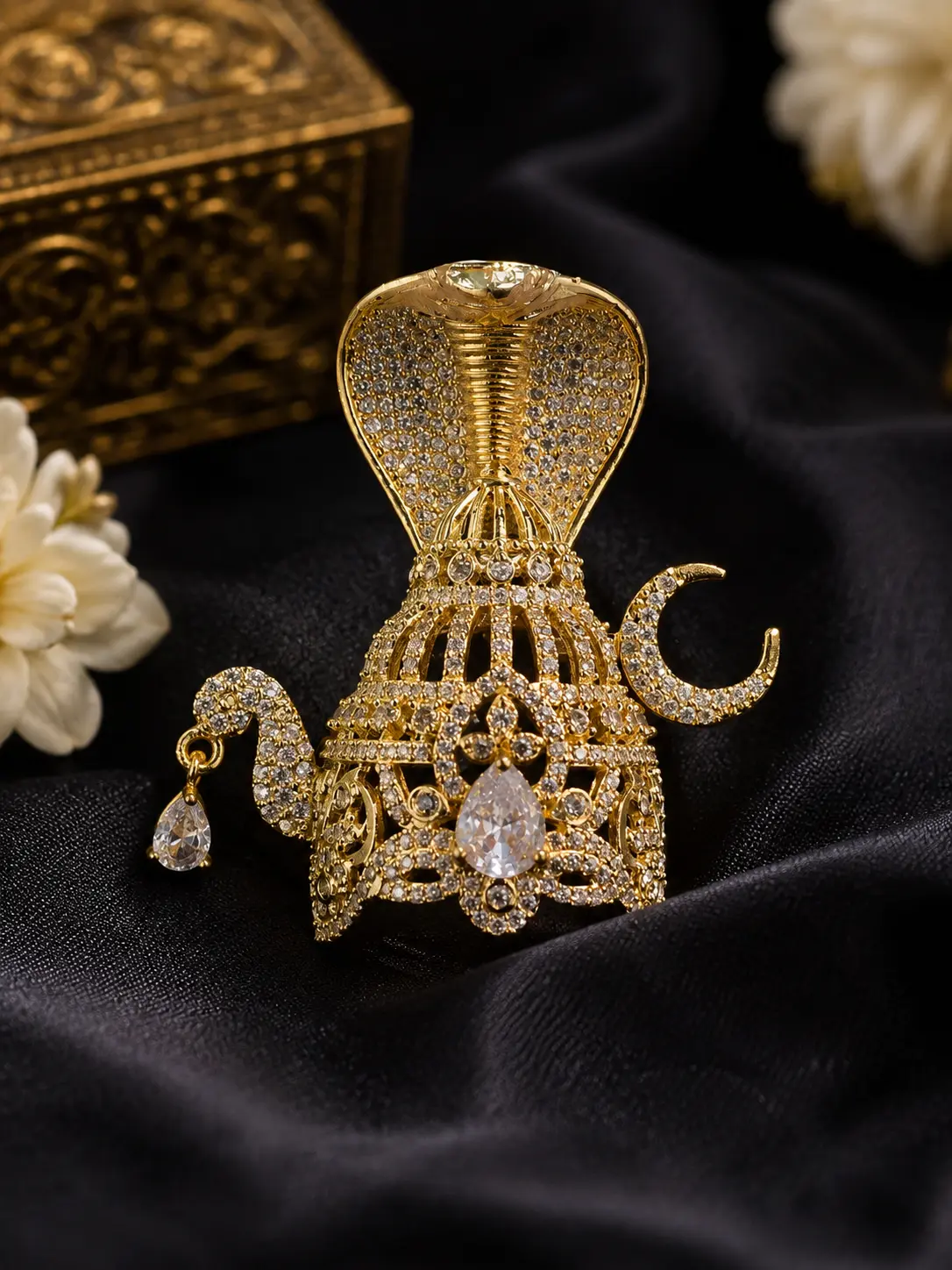 3 No. Sheshnag AD Mukut for Laddu Gopal | Premium Sheshnag Shringar Mukut