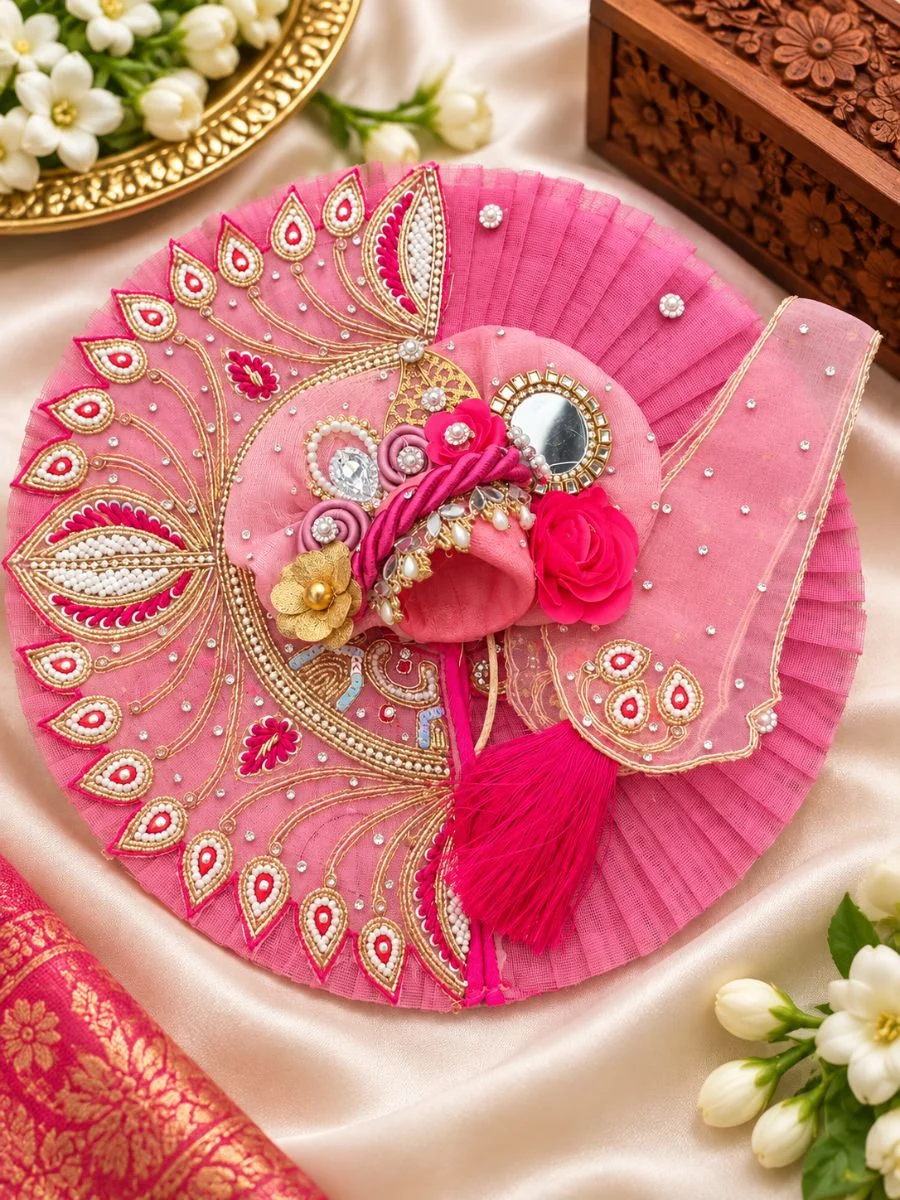 Onion Pink Sade Poshak for Laddu Gopal Ji