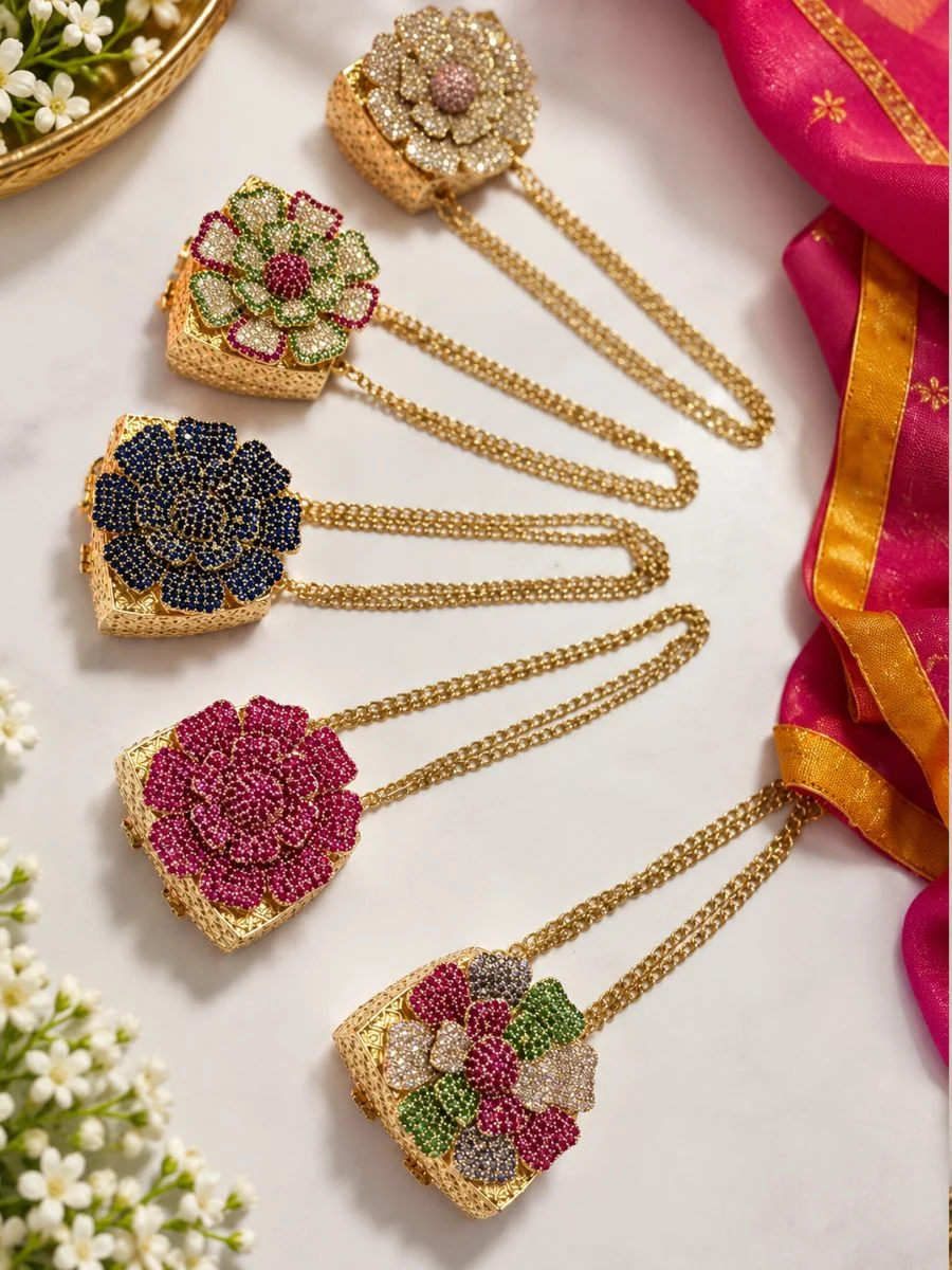 Radha Rani Divine Purse — Studded Batua for Ladli Ji