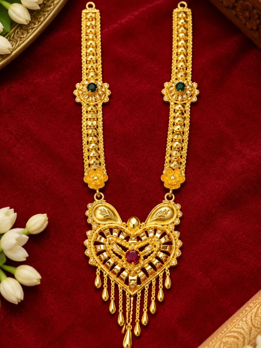Elegant Golden Haar for Radha Krishna Idols - 15 to 18 Inch